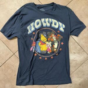 Disney Winnie the Pooh Graphic T-Shirt | Men’s XL | Navy Blue